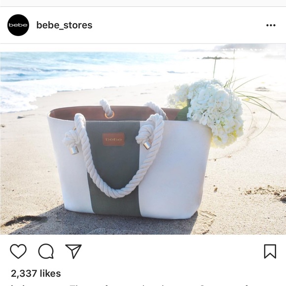 Bebe summer beach tote new - Picture 2 of 4